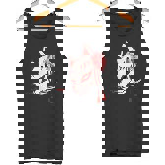 かたな付きキツネマスク タンクトップ - Kawaiitshirt