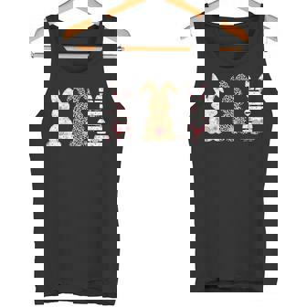 かわいい ヒョウ イースター バニー ウサギ トリオ フローラル ハッピーイースター タンクトップ - Kawaiitshirt