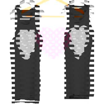 かわいい ライトブルー ピンク 水玉模様 ミニマリスト グラフィック タンクトップ - Kawaiitshirt