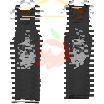 かわいい 桃 フルーツ リラックス のんびりピーチ タンクトップ - Kawaiitshirt