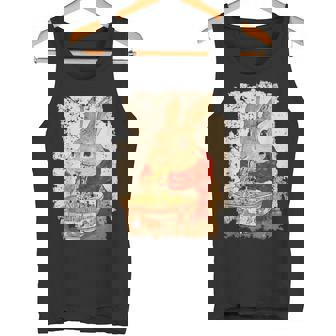 かわいいウサギが麺をすする タンクトップ - Kawaiitshirt