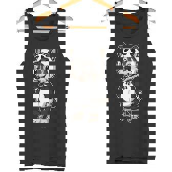 かわいいオオカミのパンダコスチューム ガールズ キッズ オオカミ愛好家 長袖tシャツ タンクトップ - Kawaiitshirt