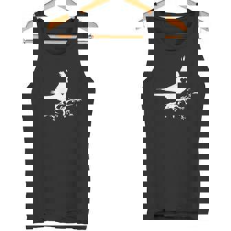 かわいいオカメインコのシルエットハート 鳥好きの方に タンクトップ - Kawaiitshirt