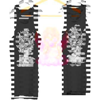 かわいいキューピッド吹くバブルガムサングラスバレンタインデー。 タンクトップ - Kawaiitshirt