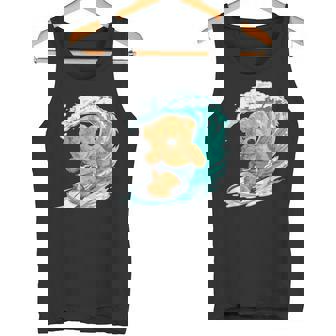 かわいいサーファーのテディベア。 タンクトップ - Kawaiitshirt