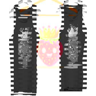 かわいいストロベリーロイヤルティで面白いタッチ。 タンクトップ - Kawaiitshirt