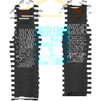 かわいいチアリーダーギフト ブルーチアムーブ チアリーディングコーチ タンクトップ - Kawaiitshirt