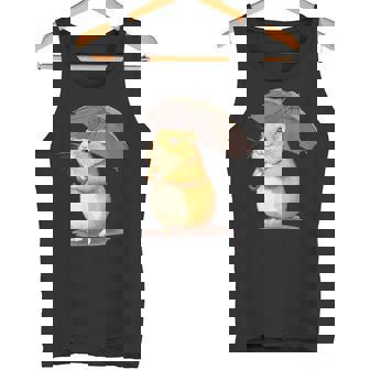 かわいいハムスターと傘のコスチューム。 タンクトップ - Kawaiitshirt