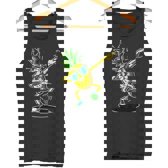 かわいいパイナップルダビングダンシングシャツ 面白いキッズプリント タンクトップ - Kawaiitshirt