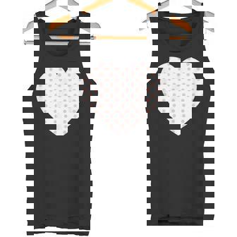 かわいいピーチピンクの水玉模様ミニマリストグラフィック。 タンクトップ - Kawaiitshirt