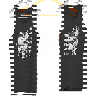 かわいい牛の絵 牛のアート 子牛 牛 母牛 タンクトップ - Kawaiitshirt