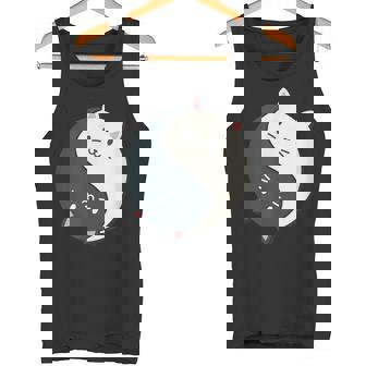 かわいい猫と一緒に陰陽師のサイン I Karma Yoga Cat タンクトップ - Kawaiitshirt