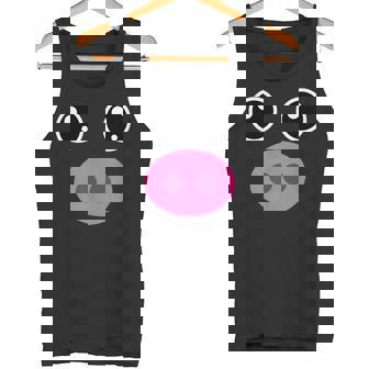 かわいい豚の顔 ピンクの鼻 面白い動物愛好家コスチューム タンクトップ - Kawaiitshirt
