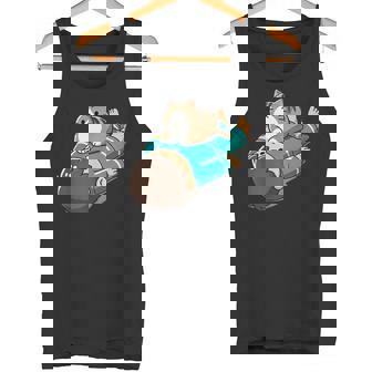 くつろぐ猫 Relaxing Cat タンクトップ - Kawaiitshirt