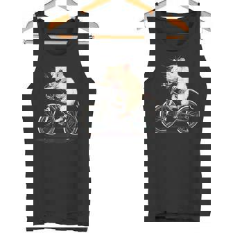 げっ歯類と白いネズミ愛好家のためのクールなサイクリングラット タンクトップ - Kawaiitshirt