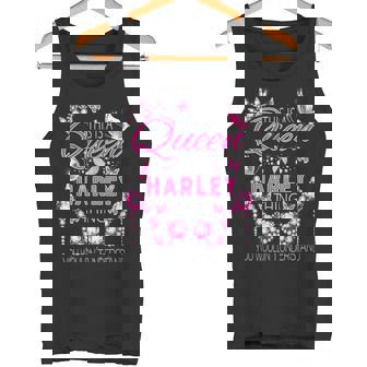 これはハーレーダビッドソンの女王の名前入り誕生日です。 タンクトップ - Kawaiitshirt