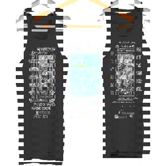 じっと雨宿り 猫 雨 タンクトップ - Kawaiitshirt