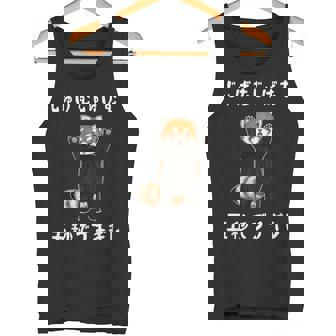 じゅげむじゅげむ五秒でブチギレ ネタ 落語 言い間違い もじり ジョーク ギャグ ツッコミ レッサーパンダ おもしろ タンクトップ - Kawaiitshirt