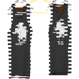 ぞうさん 象（Bタイプ）シンプル【どうぶつフレンズ】面白 動物 イラスト 長袖tシャツ タンクトップ - Kawaiitshirt