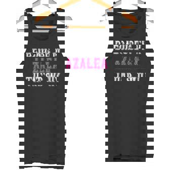 つつじ私がツツジだからこそ-ピンクのツツジの名前 タンクトップ - Kawaiitshirt