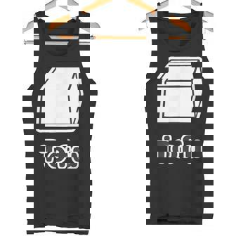 とうふ Tofu（豆腐）【Gohan ごはんタイム】ゆるくて かわいい 面白い イラスト タンクトップ - Kawaiitshirt