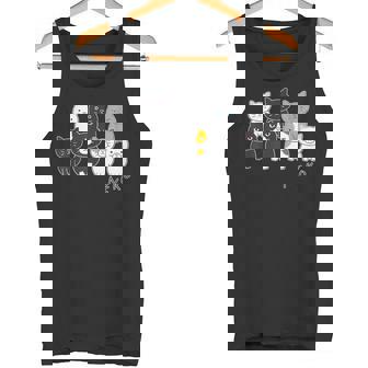 ねこさん『ウチノネコドコ』ハチワレ 黒猫 三毛猫 白猫 Neko【どうぶつフレンズ】フキゲンネコ 猫 動物 イラスト タンクトップ - Kawaiitshirt