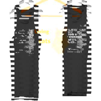 ねこのために生きてる 猫 かわいい キジトラ猫 Cat タンクトップ - Kawaiitshirt