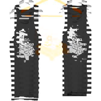 ねこぺん日和 こうきゅうなくるま ダークカラー タンクトップ - Kawaiitshirt