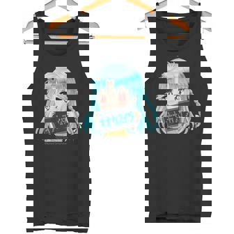 ひなビタスタンプ 心菜01「オナカスイタ」 タンクトップ - Kawaiitshirt