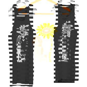 ひまわり サンシャイン ビーグル 動物 ペット ハウンド 犬 恋人 ギフト タンクトップ - Kawaiitshirt
