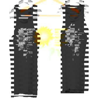 ひまわりガール タトゥー かわいい目 太腿 タンクトップ - Kawaiitshirt