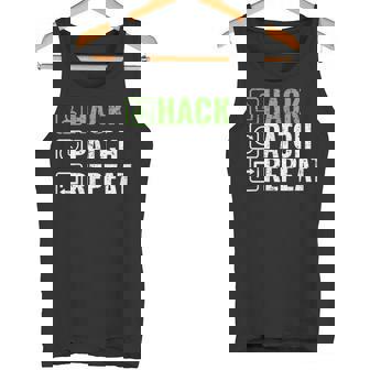 へのギフト ハック パッチ リピート エシカル ハッカー サイバーセキュリティ タンクトップ - Kawaiitshirt