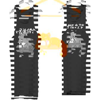 やる気はあるんすよ レッサーパンダ ジョーク かわいい 動物ギャグ好き おもしろ ネタ タンクトップ - Kawaiitshirt