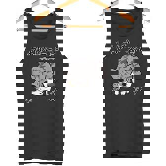 やんのかステップねこ キジ白長毛猫 かわいい 猫好き 動物 タンクトップ - Kawaiitshirt