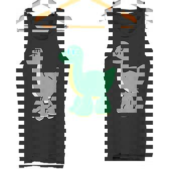 ゆるい恐竜のキャラクターイラスト_ブラキオサウルス タンクトップ - Kawaiitshirt