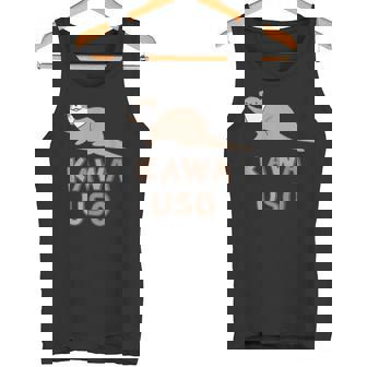 ゆるカワウソさん Otters オッターズ はろー”【No27】コツメカワウソ グッズ かわいい イラスト タンクトップ - Kawaiitshirt