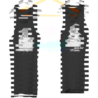 ゆるカワウソさん あそぶ？【 No2 】コツメカワウソ タンクトップ - Kawaiitshirt