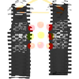 りんごの種類 りんご好き リンゴ果樹園 りんご狩り タンクトップ - Kawaiitshirt