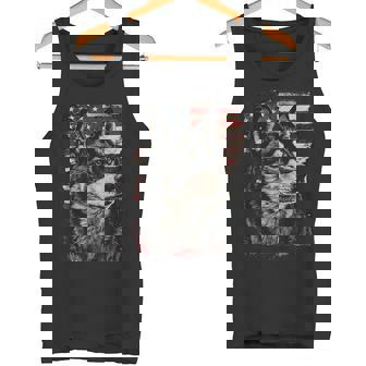 アイヌ犬 アメリカ国旗 タンクトップ - Kawaiitshirt