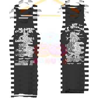 アイム・ジャスト・ヒア・フォー・ザ・ドーナツ・ファニー・ドーナツ・ラヴァー・ドーナツ タンクトップ - Kawaiitshirt