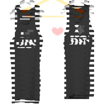 アイラブうどん アイハートうどん タンクトップ - Kawaiitshirt