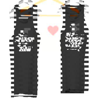 アイラブハートシリコンバレーv カリフォルニア タンクトップ - Kawaiitshirt