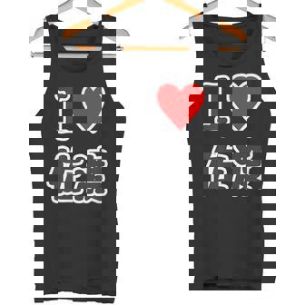 アイラブ・佐渡（I Love ハート）佐渡島【47都道府県】佐渡ヶ島 ジモtティ 地元愛 お土産 面白 タンクトップ - Kawaiitshirt