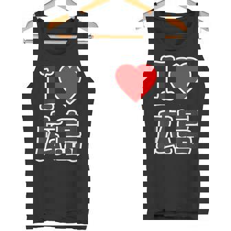 アイラブ・広島（I Love ハート）Big 大きな文字 ハート【47都道府県】ジモtティ 旅行お土産 面白 タンクトップ - Kawaiitshirt