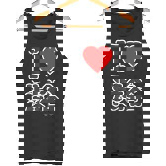 アイラブ・渋谷（I Love ハート）渋谷区 Big 大きな文字【東京23区】ジモtティ 面白い タンクトップ - Kawaiitshirt