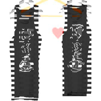 アイラブ・湯 イラスト【温泉】お風呂 マーク 銭湯 記号 ハート お土産 旅行 メッセージ・面白い デザイン タンクトップ - Kawaiitshirt