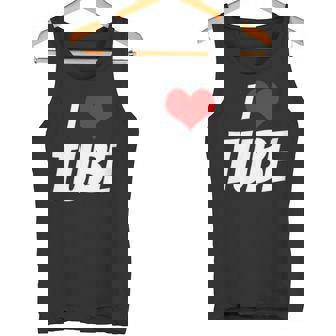 アイ・ラブ・チューブ・ハート タンクトップ - Kawaiitshirt