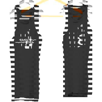 アコースティック・ギター・ハートビート ギター・ミュージシャン タンクトップ - Kawaiitshirt