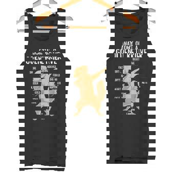 アナトミー・オブ・ア・ゴールデン・レトリバー 犬 オーナー 子犬 面白い キュート タンクトップ - Kawaiitshirt