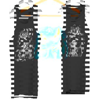 アヌビスとバステト 古代エジプトの死後の世界の神 タンクトップ - Kawaiitshirt